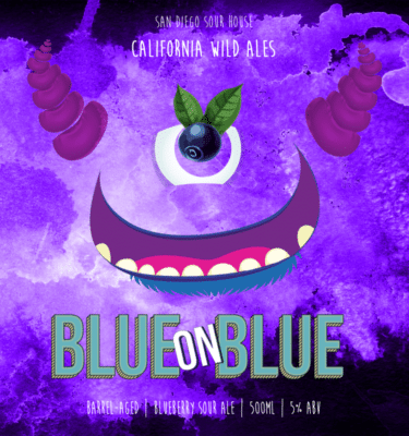 blue on blue - blueberry sour beer