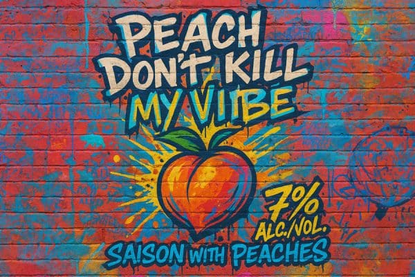 Peach Don't Kill My Vibe | California Wild Ales | Peach Saison