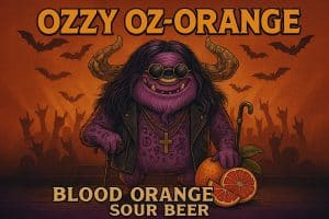 Ozzy Oz-Orange – Blood Orange Sour Beer 5% ABV | Barrel-Aged Wild Ale California Wild Ales