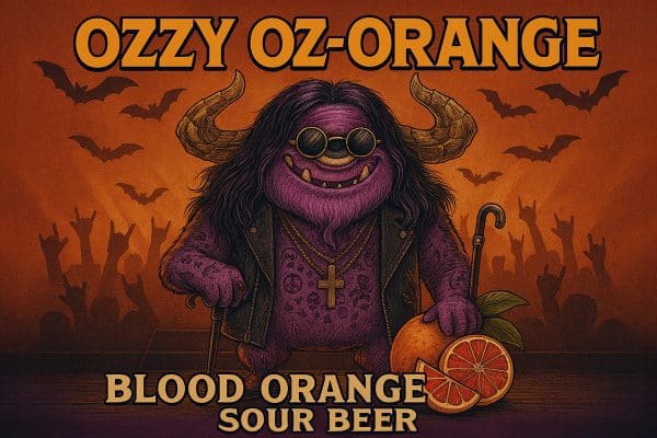 Ozzy Oz-Orange – Blood Orange Sour Beer 5% ABV | Barrel-Aged Wild Ale California Wild Ales