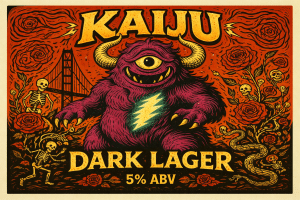 Kaiju - Dark Japanese Lager | California Wild Ales | Ocean Beach