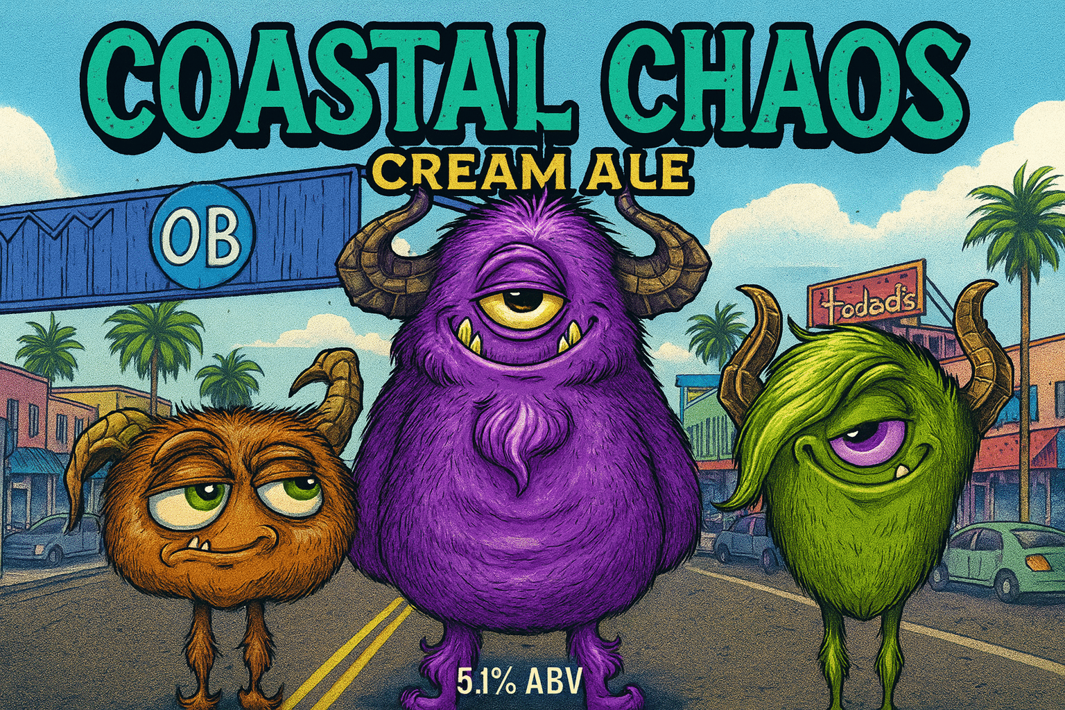 Coastal Chaos Cream Ale | California Wild Ales Coastal Chaos Cream Ale | California Wild Ales