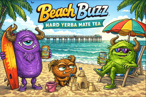Beach Buzz Hard Yerba Mate Tea | California Wild Ales | Ocean Beach | San Diego