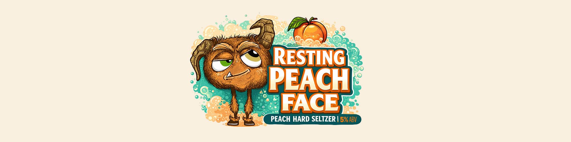 Resting Peach Face – Peach Hard Seltzer (5% ABV)