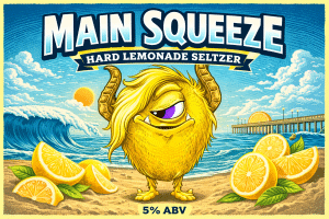 Main Squeeze Hard Lemonade Seltzer | California Wild Ales | Ocean Beach