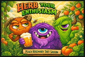 Herb Your Enthusiasm | Peach and Rosemary Tart Saison | California Wild Ales